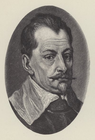 Albrecht von Wallenstein, Bohemian general of the Thirty Years War by Anthony van after Dyck